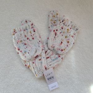 NWT LOFT multi color mittens